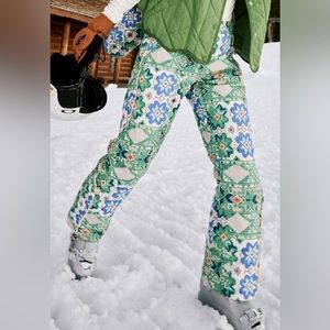FP movement Bunny Slope Print Waterproof High Waist Ski Pants